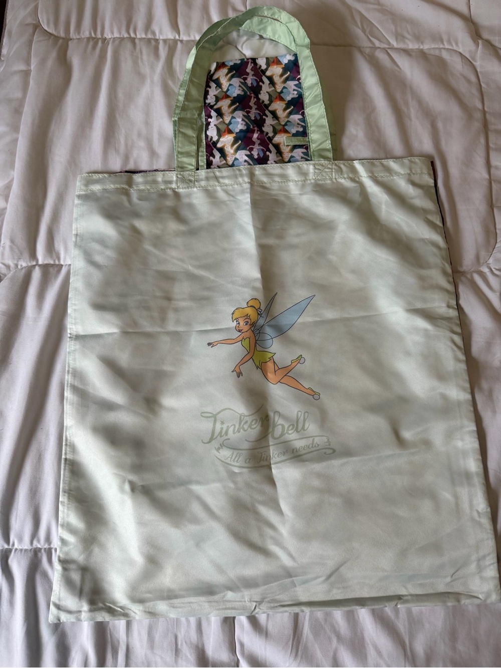 Tinker Bell Patterned Reusable Tote Bag - Multi-Color - Picture 2 of 2